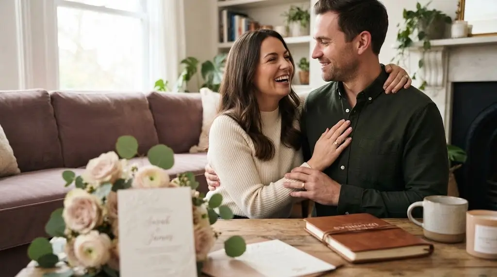 Spiritual harmony ritual for an engaged couple preparing for marriage