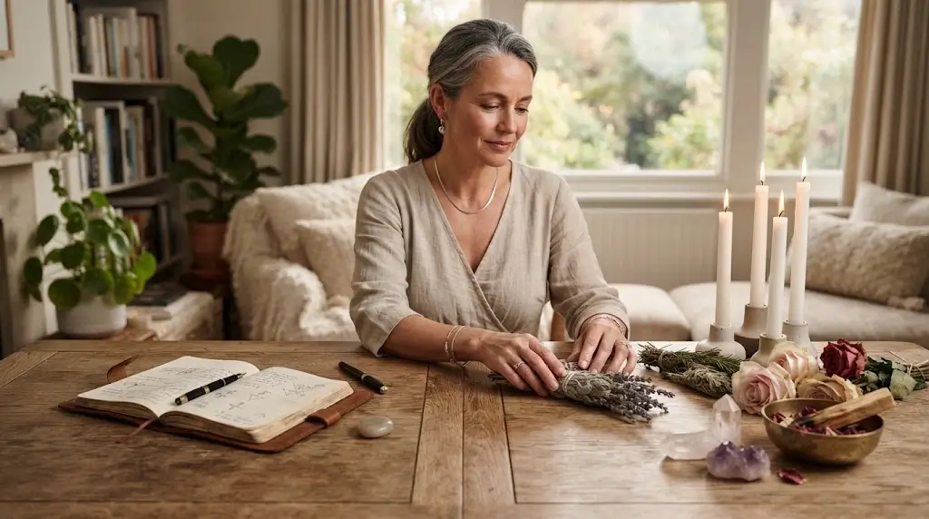 Spiritual consultation illustrating different types of medium readings