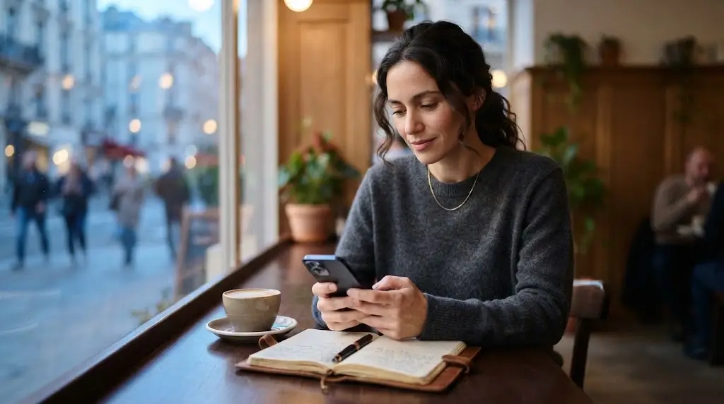 Woman considering whether to contact her ex after a period of no contact