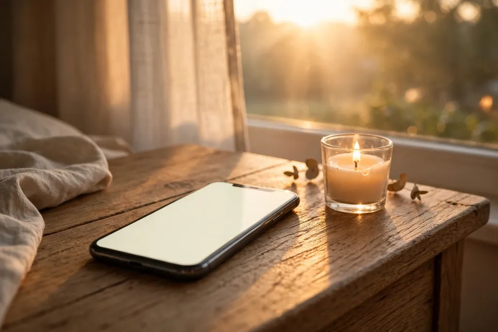 Signs a reunion love spell is working - morning light and a phone on the table
